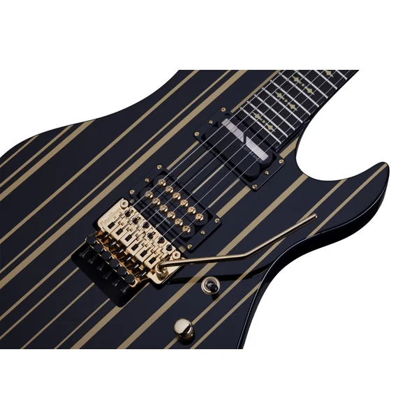 Synyster Custom-S - black w/ gold stripes