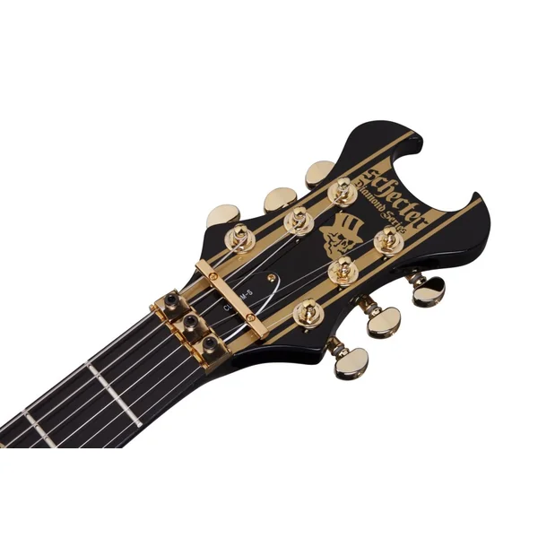 Synyster Custom-S - black w/ gold stripes