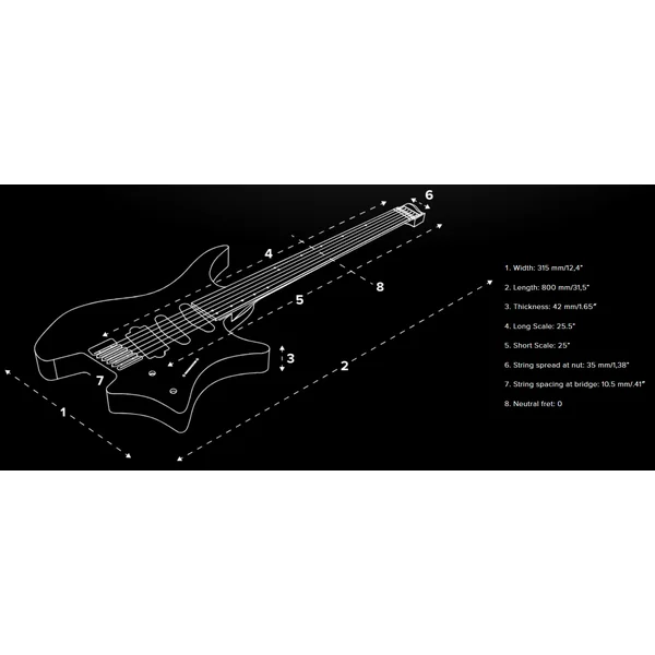 Sälen Classic NX 6 Tremolo - black granite