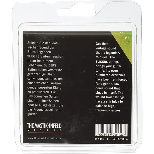 Thomastik-Infeld Strings for E-guitar Sliders Blues Series - Set 010 medium (SL110)