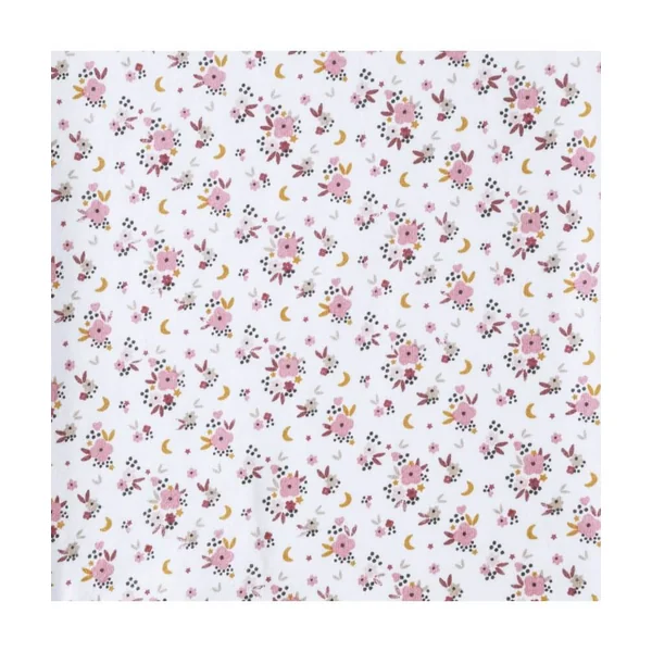 Tissu jersey fleurs