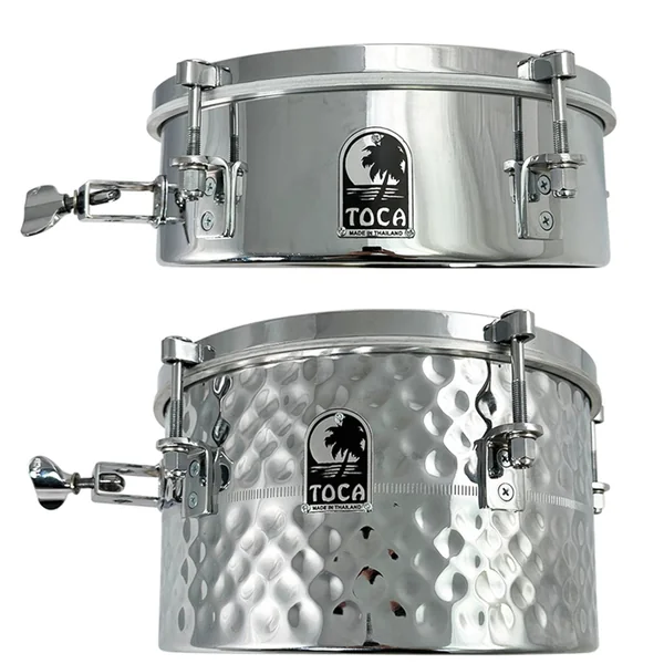 Toca Drumset Add-Ons Timbales - 12" x 4" Stainless Steel (T-412-SS)