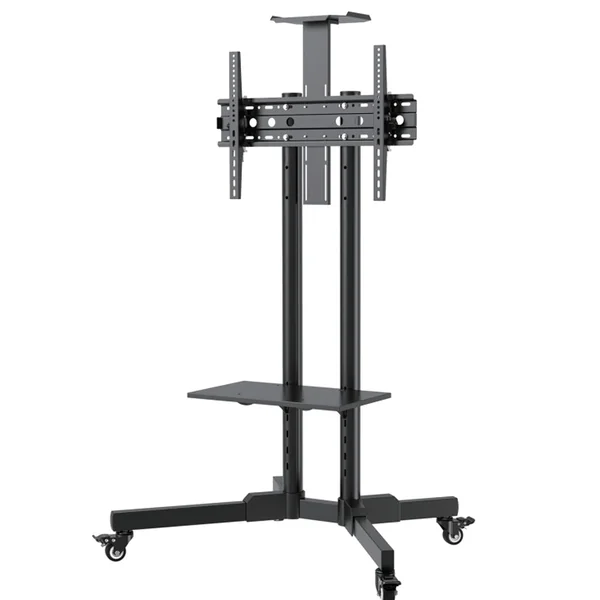 TV Stand – Mobilt TV-gulvstativ til 32”-70” skærme med hylder og hjul