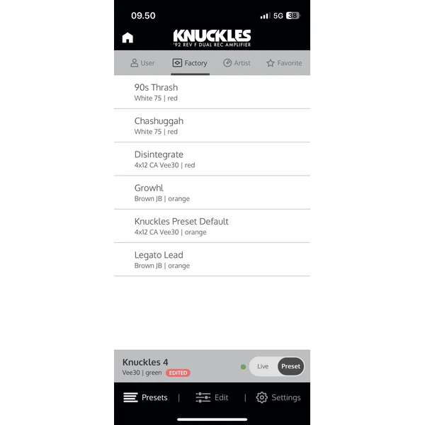 UAFX KNUCKLES '92 Rev F Dual Rec Amplifier