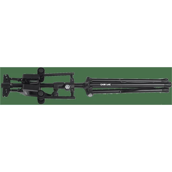 Universal guitar stand with self-locking system, foldable - black