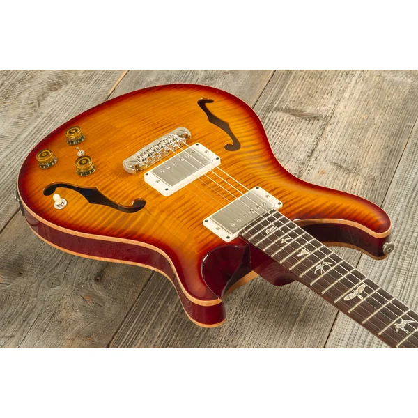 USA Hollowbody II Piezo #230365749 - dark cherry burst