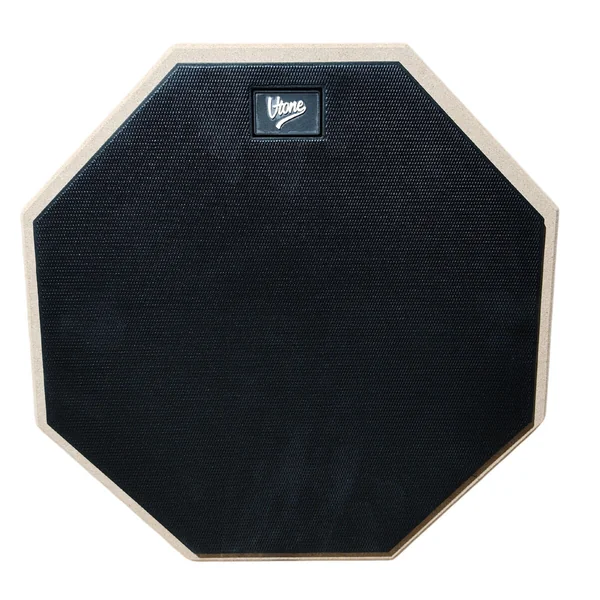 V-TONE PDS1 BK Øvepad 12" – Practice Drum Pad Sæt med Stativ, Sticks og Taske