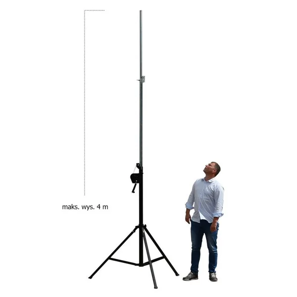 Wind-up stativ 4m (80 kg)
