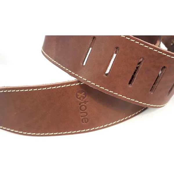 xg 3151 Classic Leather Guitar Strap - Brown