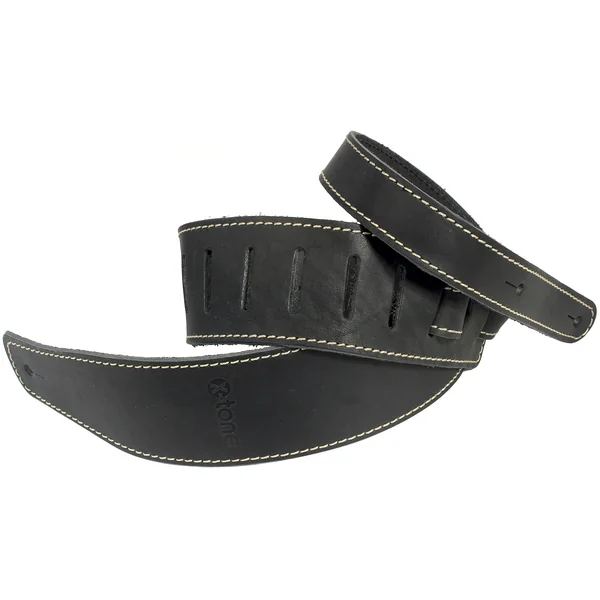 xg 3153 Leather Guitar Strap - Black