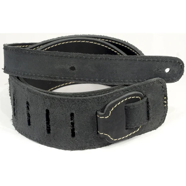 xg 3153 Leather Guitar Strap - Black