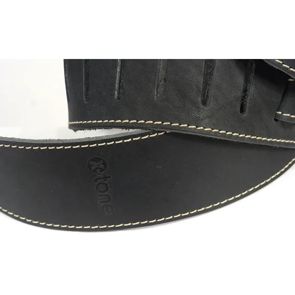 xg 3153 Leather Guitar Strap - Black