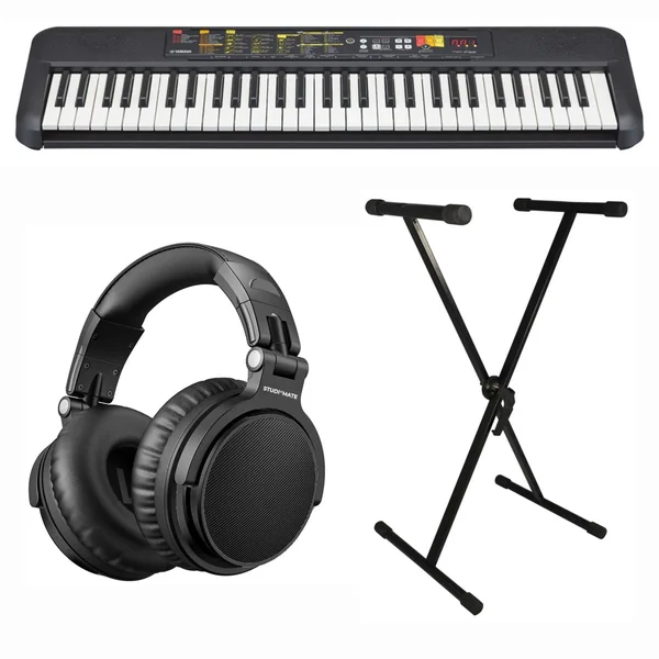 Yamaha PSR-F52 Craviers (Sort) Bundle
